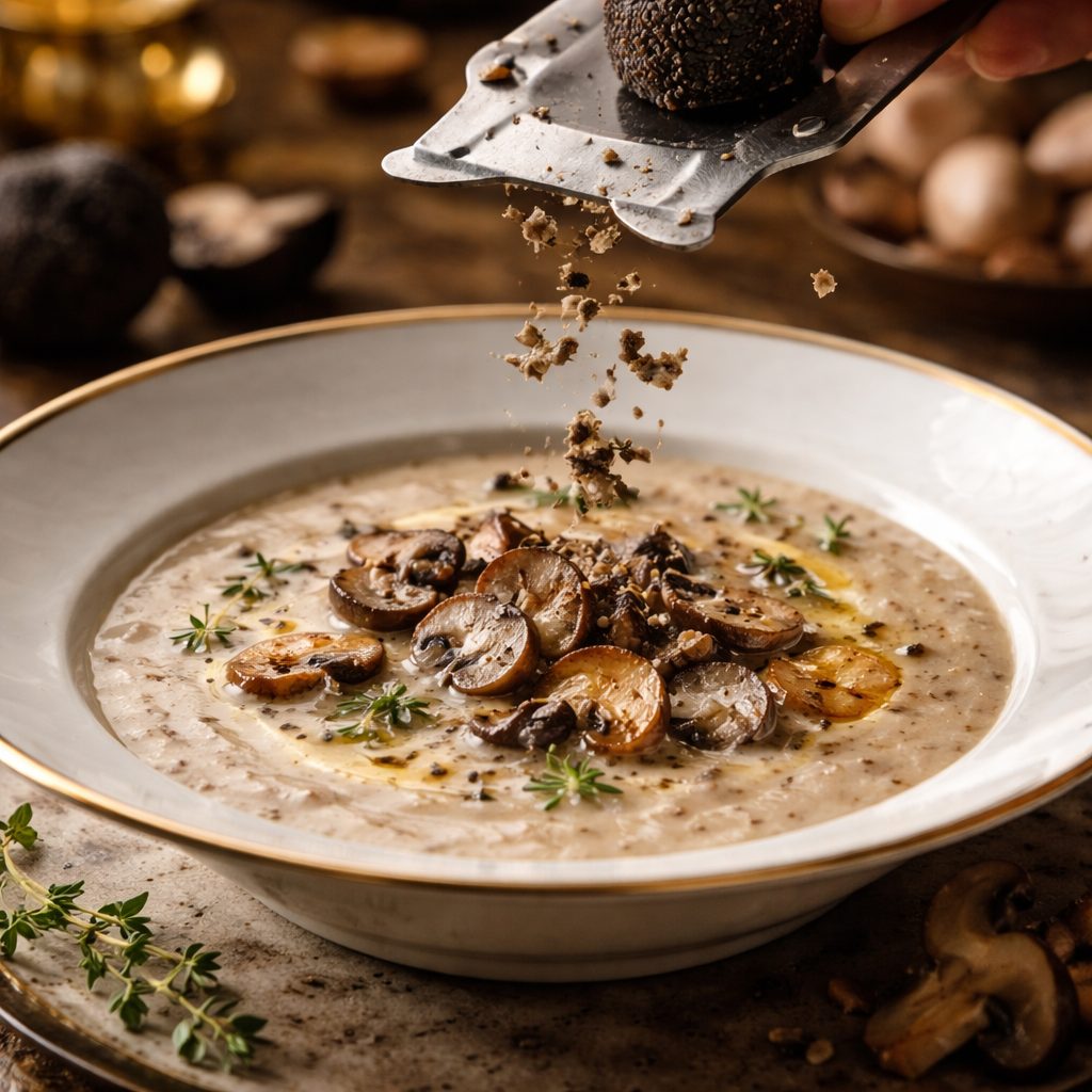 Recept za tartufovo juho iz gob, ki diši luksuzno in stane manj, kot večina pričakuje