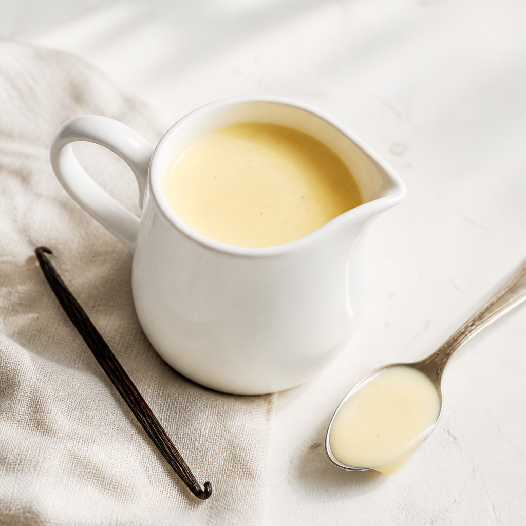 Crème anglaise: gladka vaniljeva omaka z nadzorom temperature